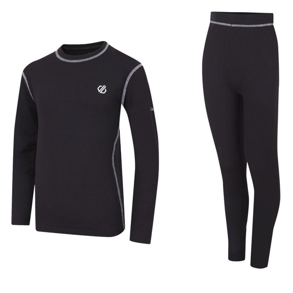 Dare 2B Childrens/Kids Pow II Camo Base Layer Set / Black